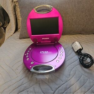 Sylvania Magenta Portable DVD Player